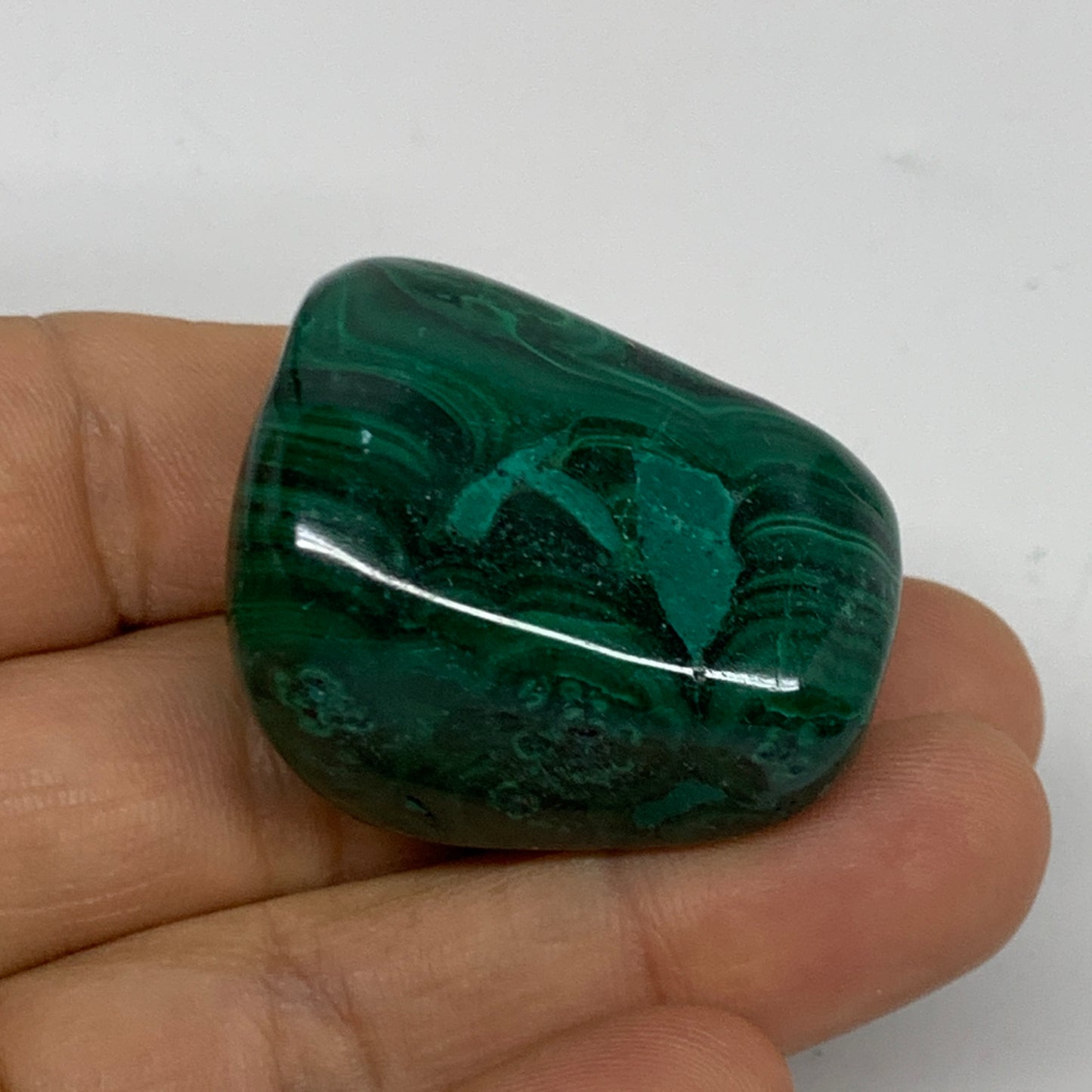 167.4g, 1.4"-1.6", 3pcs, Natural Small Malachite Tumbled Polished, B32829