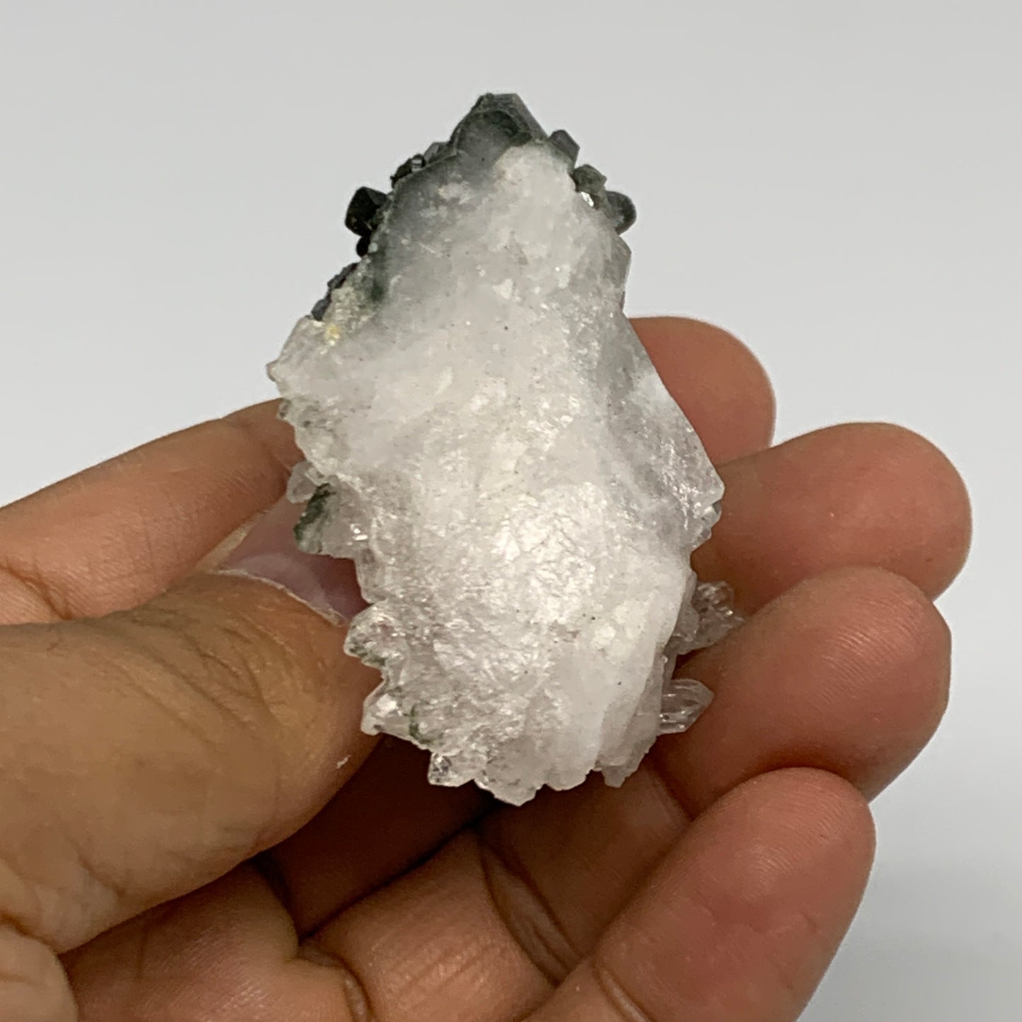 37.1g, 2.4"x1.1"x1.1", Chlorine Quartz Crystal Mineral,Specimen Terminated,B2767