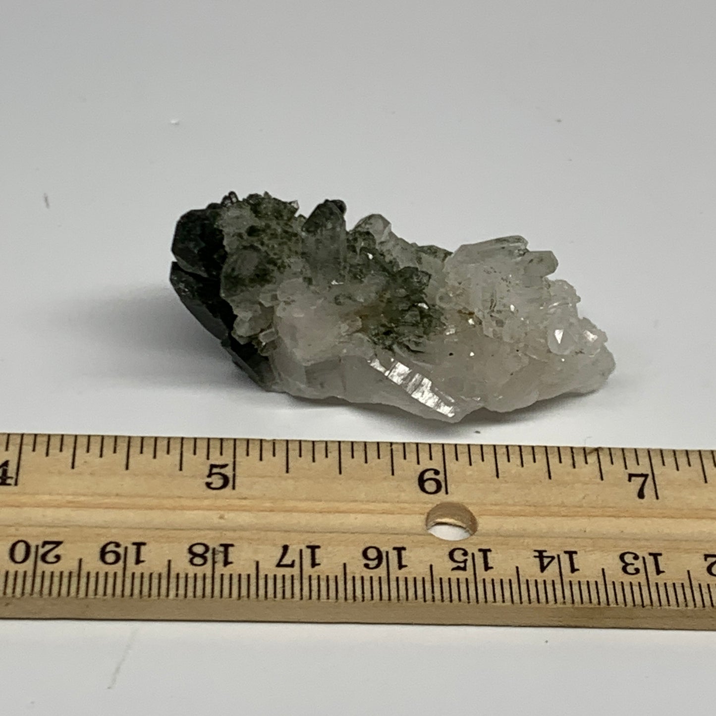 37.1g, 2.4"x1.1"x1.1", Chlorine Quartz Crystal Mineral,Specimen Terminated,B2767