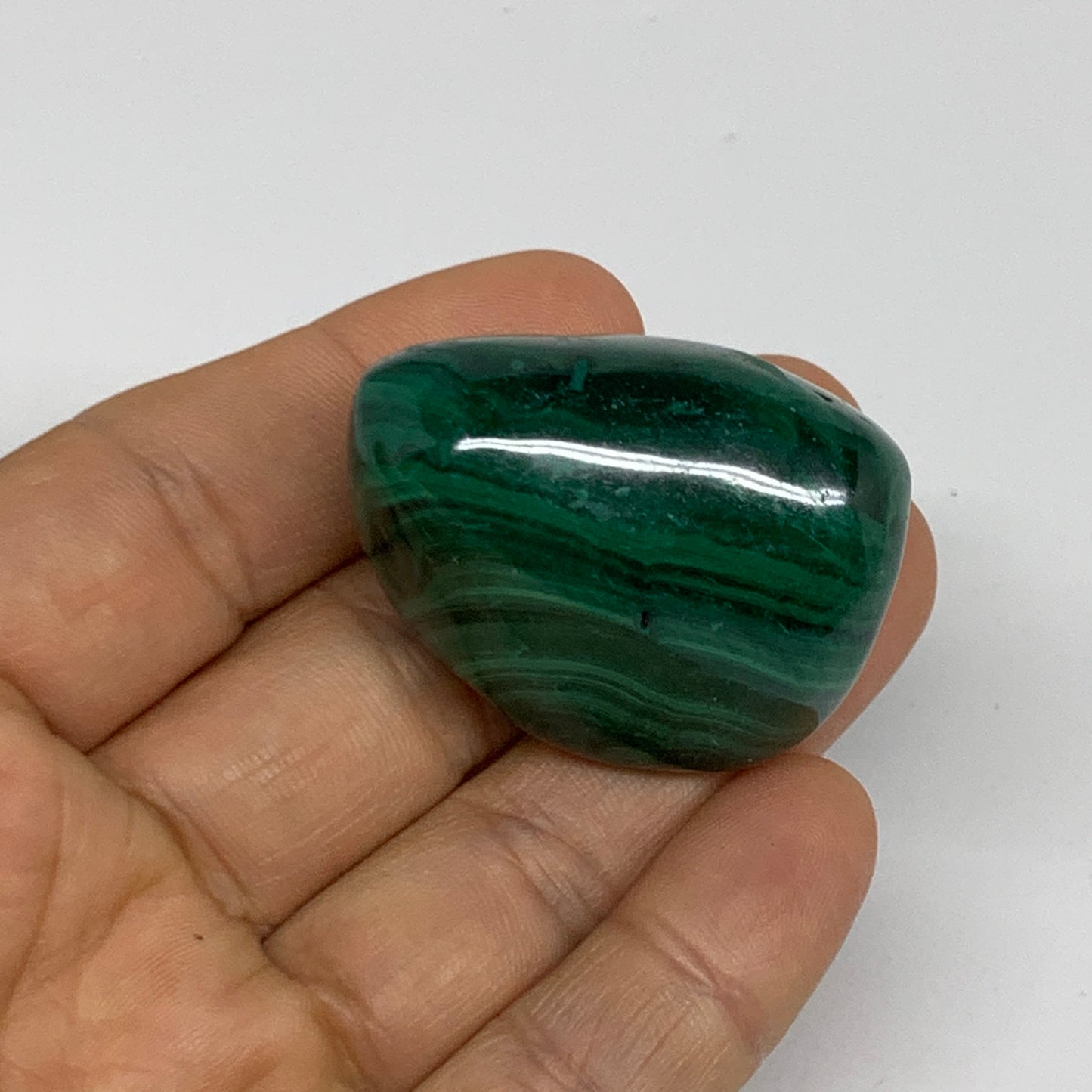 178.8g, 1.1"-1.6", 3pcs, Natural Small Malachite Tumbled Polished, B32832