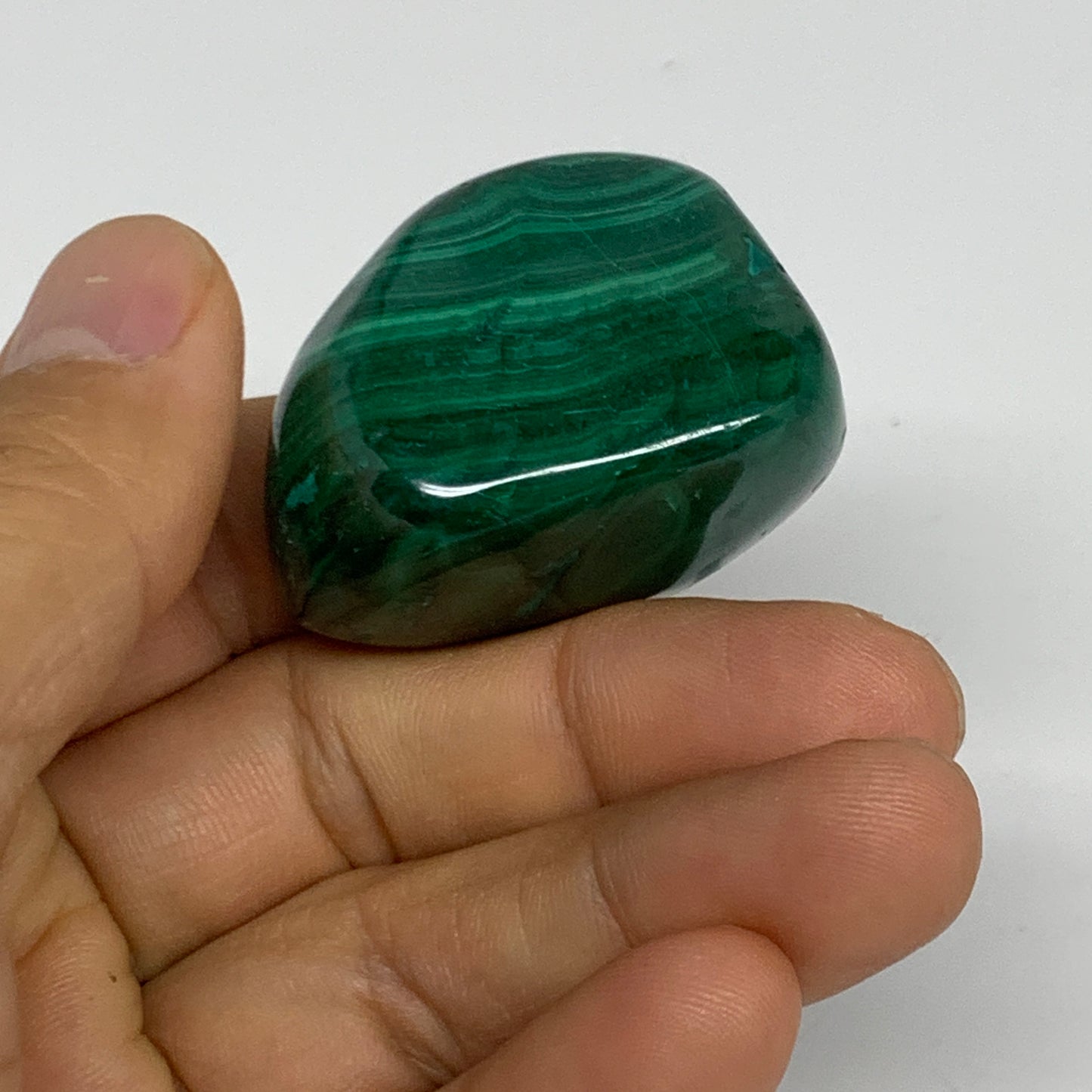 178.8g, 1.1"-1.6", 3pcs, Natural Small Malachite Tumbled Polished, B32832