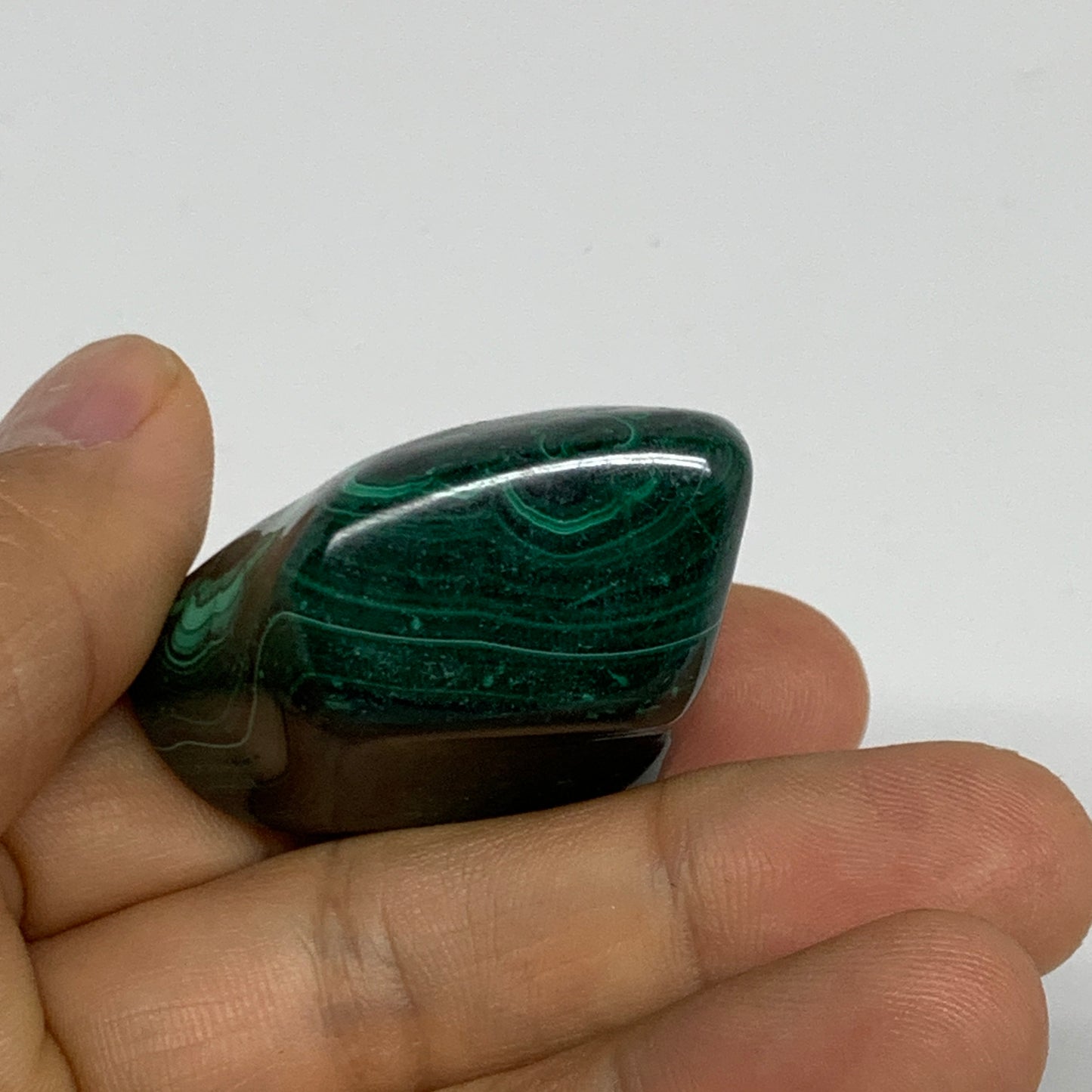 178.8g, 1.1"-1.6", 3pcs, Natural Small Malachite Tumbled Polished, B32832