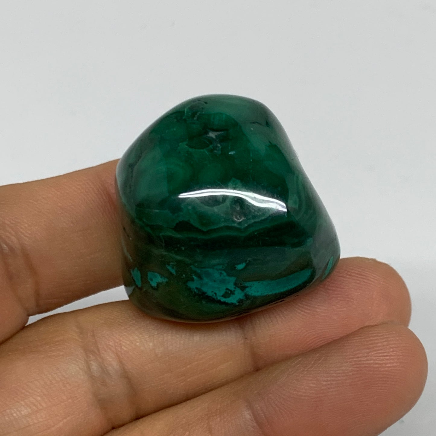 178.8g, 1.1"-1.6", 3pcs, Natural Small Malachite Tumbled Polished, B32832