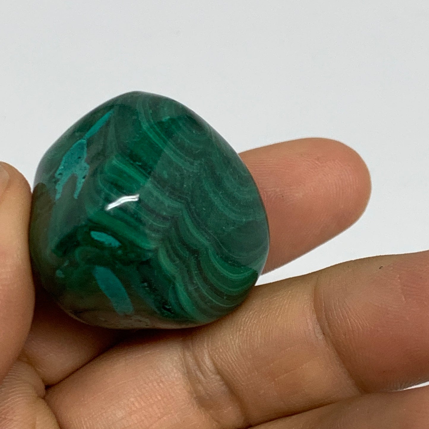 178.8g, 1.1"-1.6", 3pcs, Natural Small Malachite Tumbled Polished, B32832