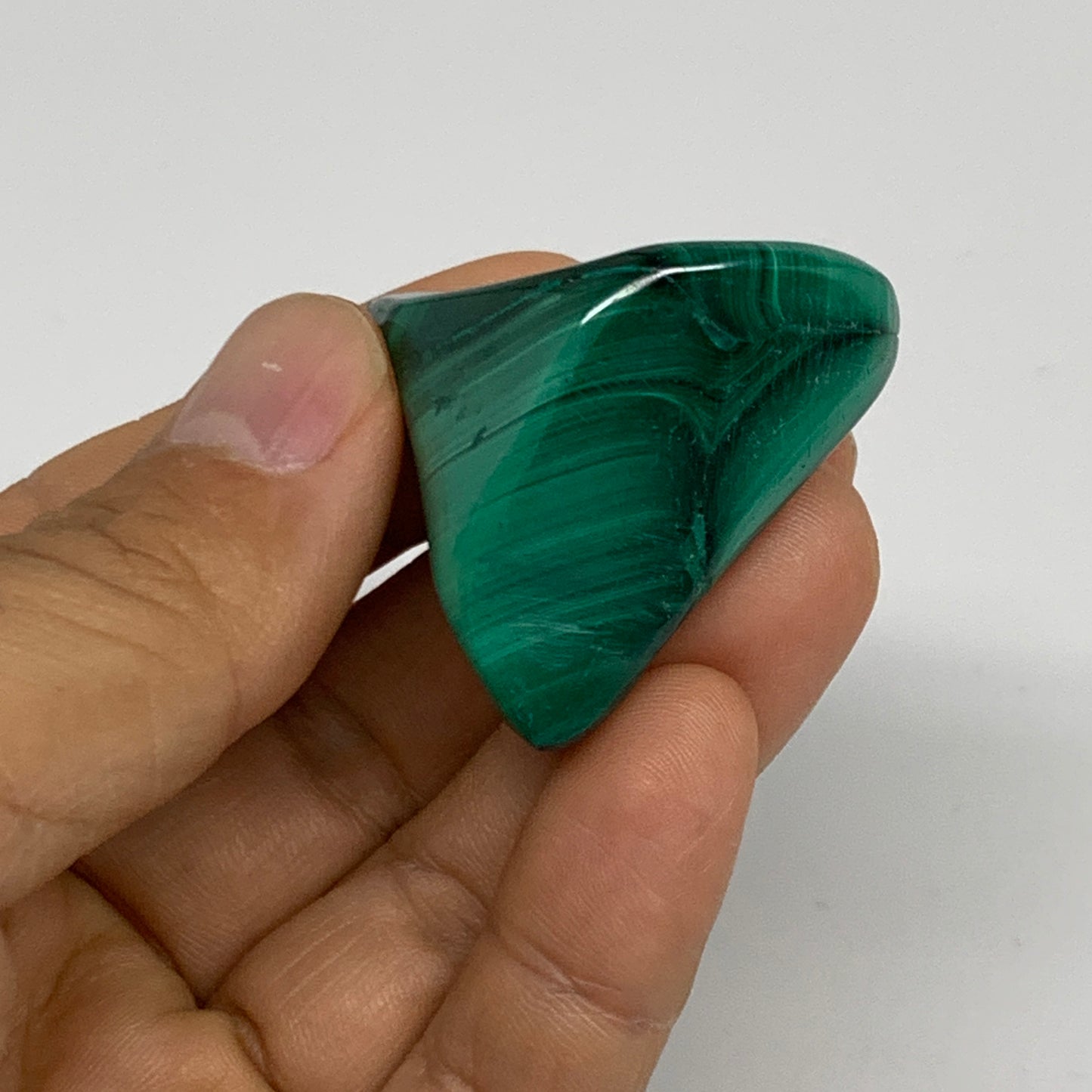 132g, 1.2"-1.5", 3pcs, Natural Small Malachite Tumbled Polished, B32833