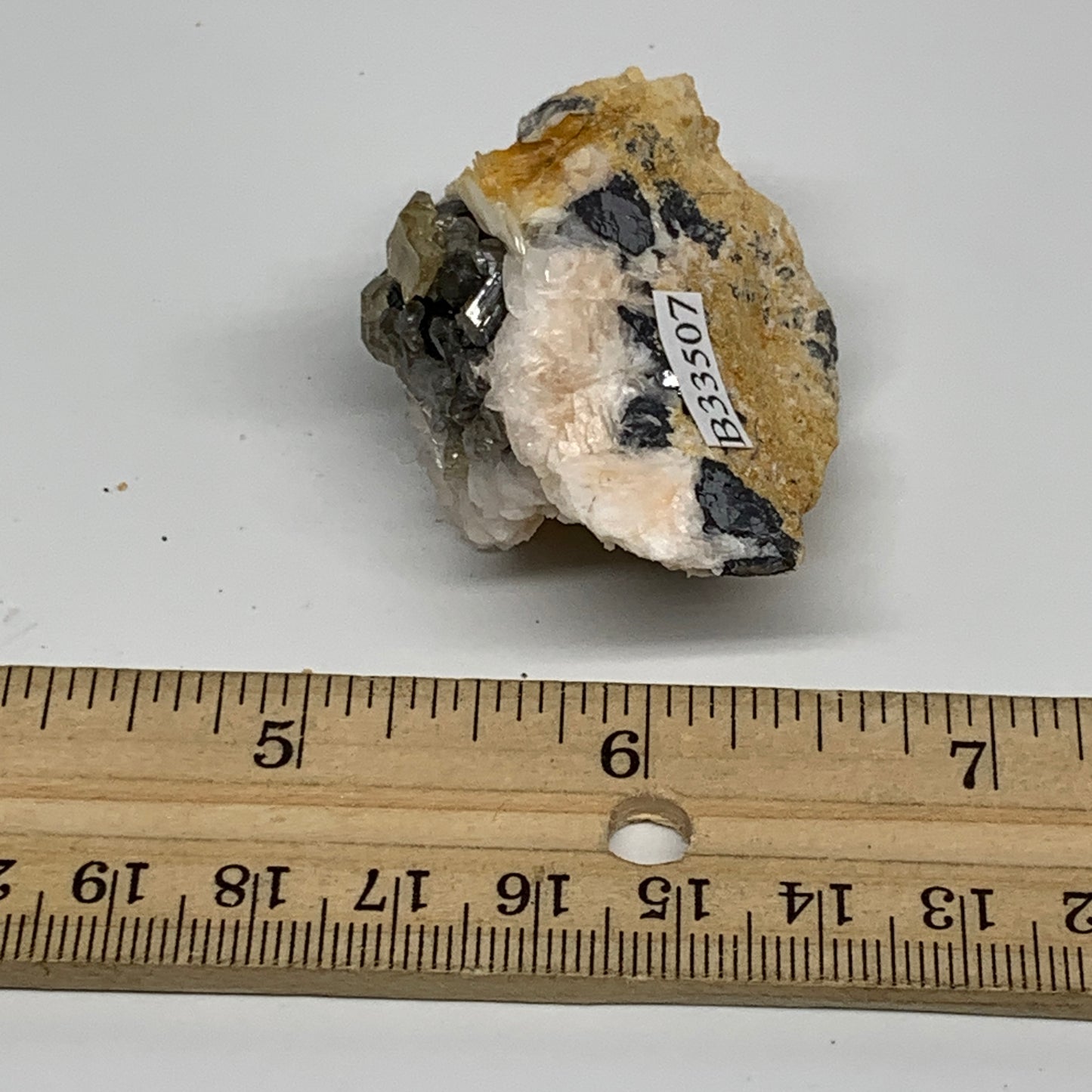 68.8g, 2"x1.5x0.8", Natural Golden Barite Mineral Specimen @Morocco, B33507
