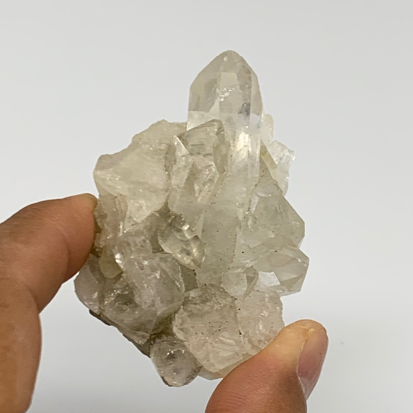 74.5g, 2.6"x1.6"x1.2", Chlorine Quartz Crystal Mineral,Specimen Terminated,B2768