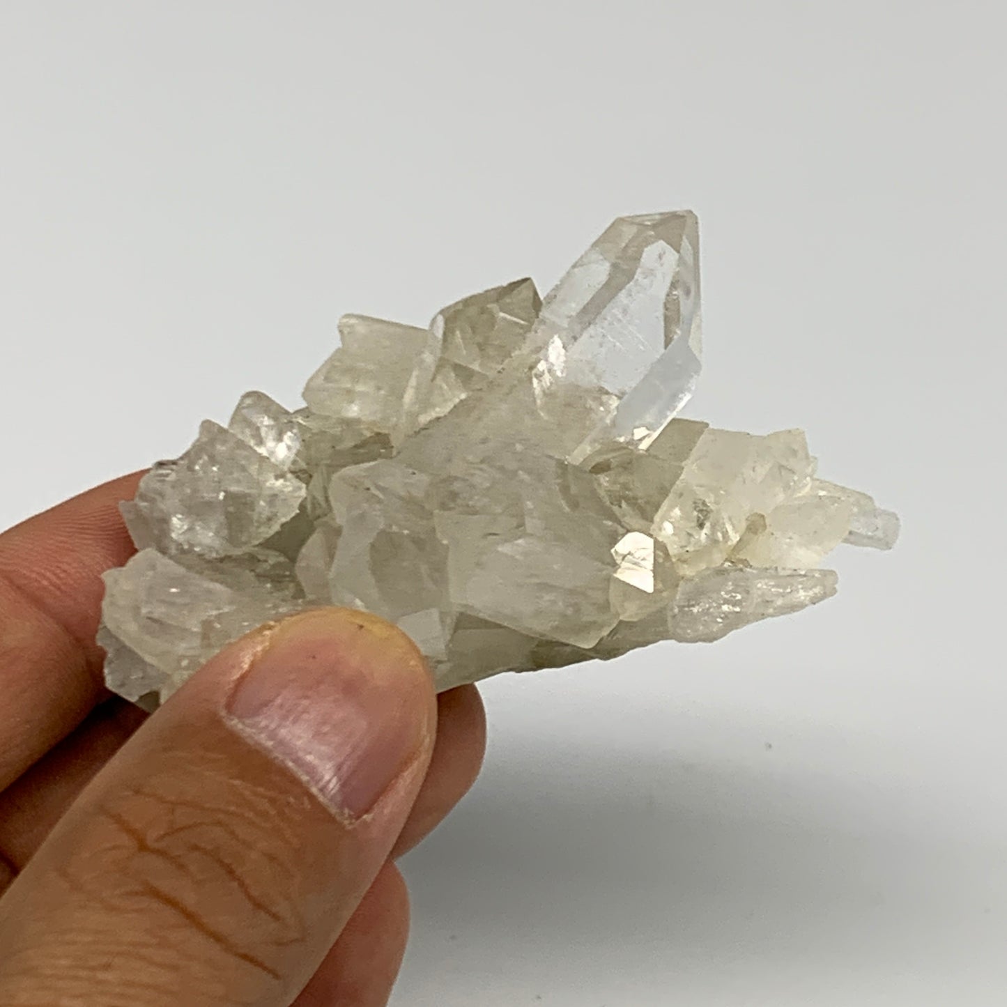 74.5g, 2.6"x1.6"x1.2", Chlorine Quartz Crystal Mineral,Specimen Terminated,B2768