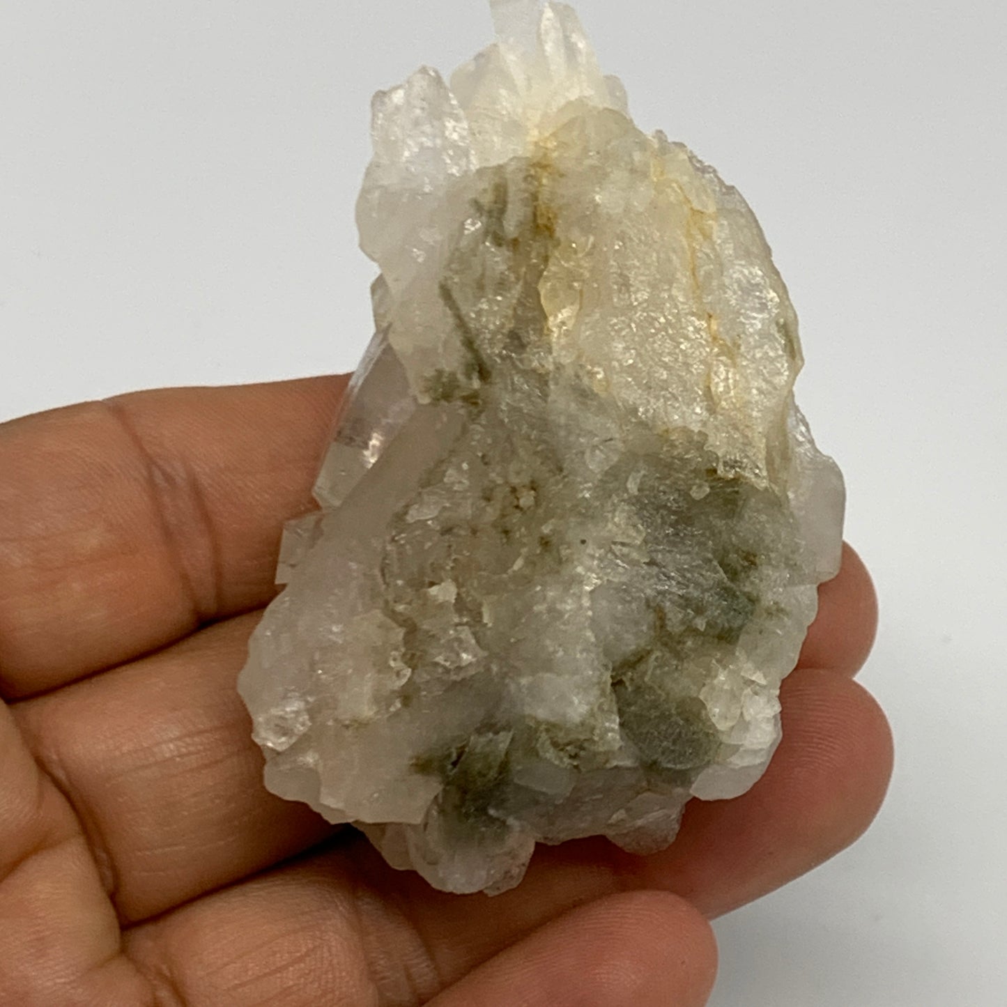 74.5g, 2.6"x1.6"x1.2", Chlorine Quartz Crystal Mineral,Specimen Terminated,B2768