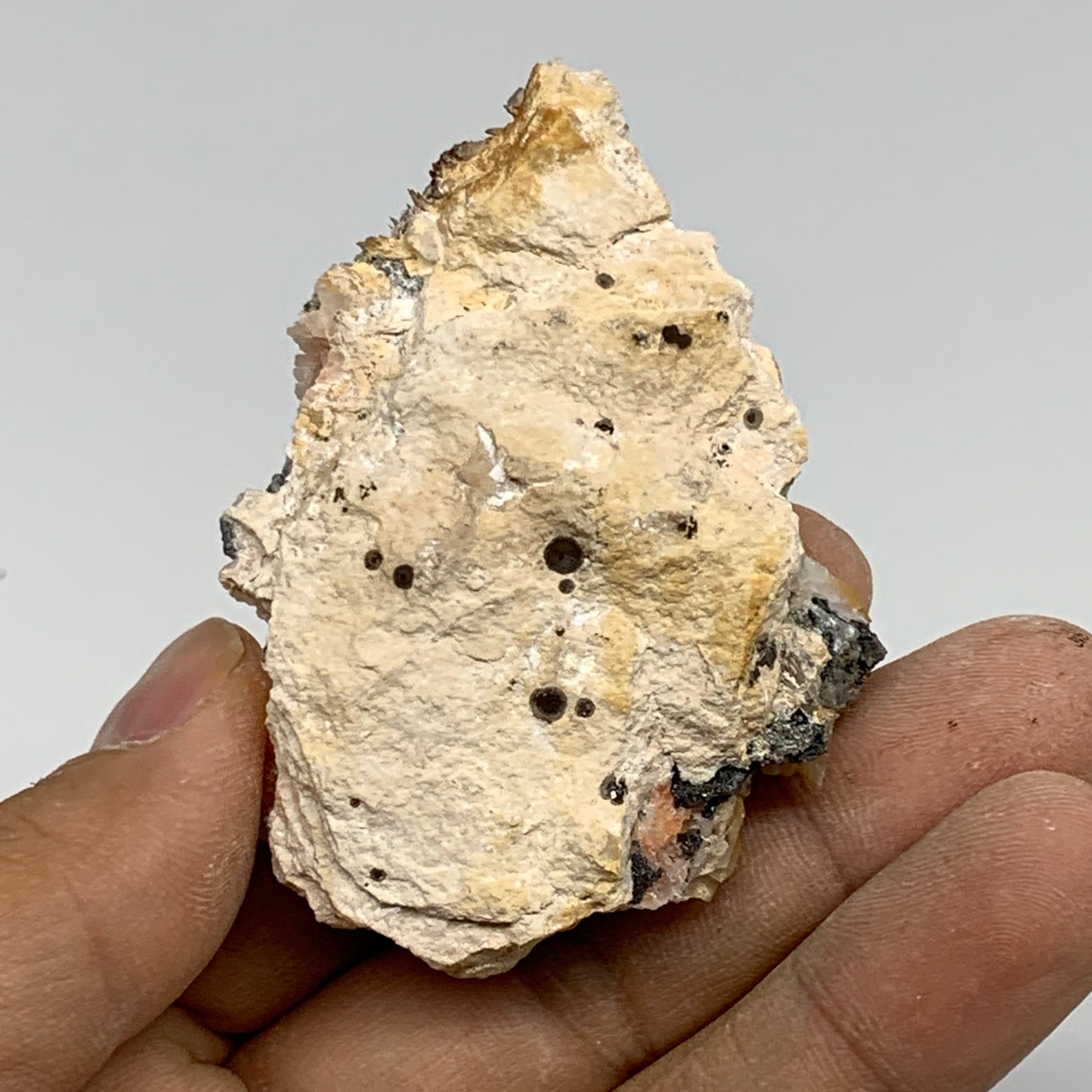 75.7g, 2.6"x1.8"x0.9", Barite with Cerussite on Galena Mineral Specimen, B33516