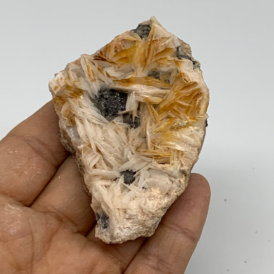 184.5g, 2.6"x1.8"x1.3", Barite with Cerussite on Galena Mineral Specimen, B33521