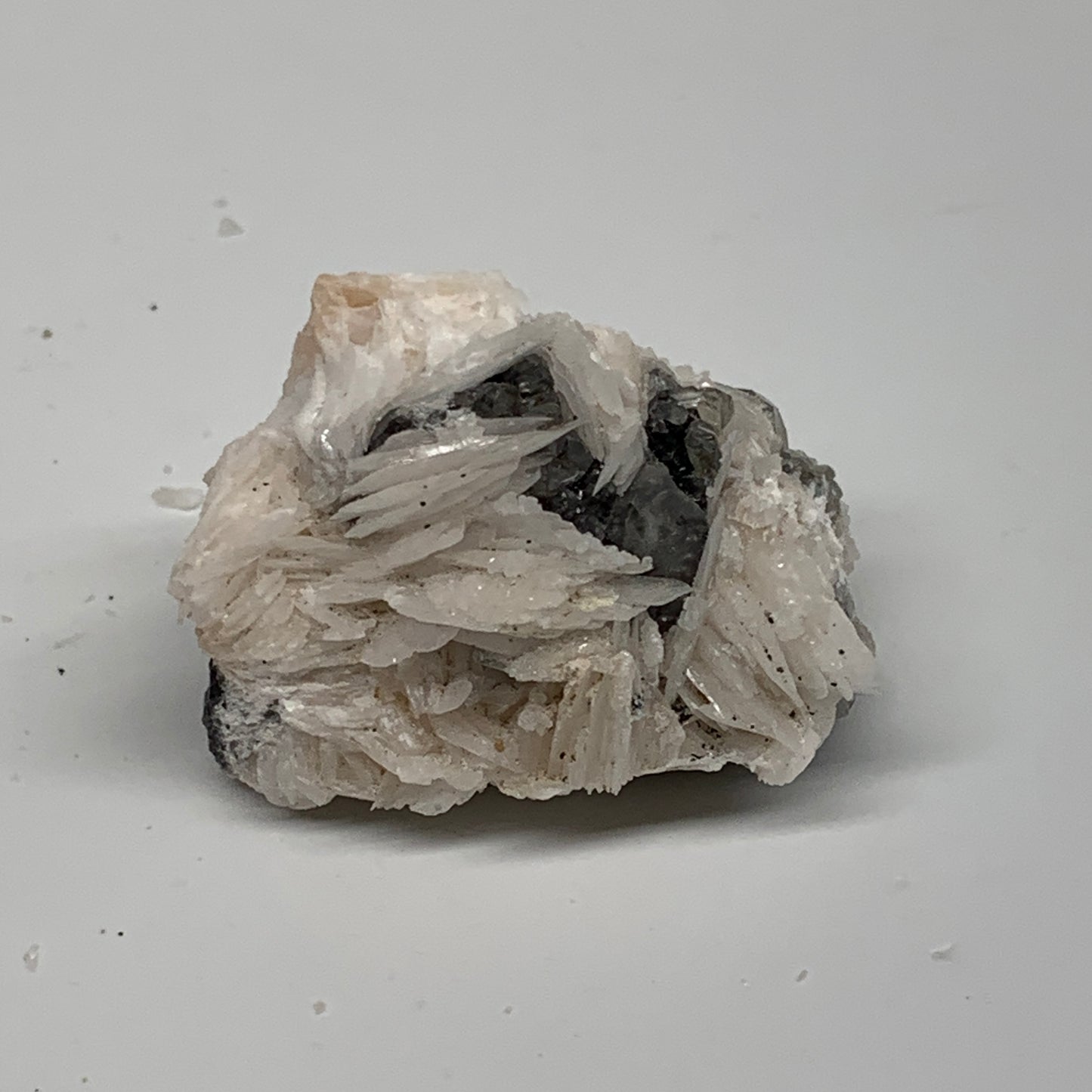 71.6g, 1.6"x1.2"x1.1", Barite With Cerussite on Galena Mineral Specimen, B33539