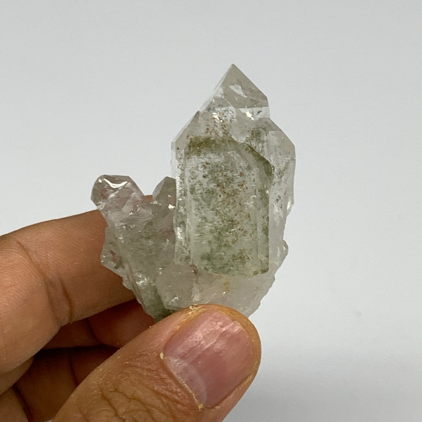 41.3, 2.1"x1.3"x1.3", Chlorine Quartz Crystal Mineral,Specimen Terminated,B27744