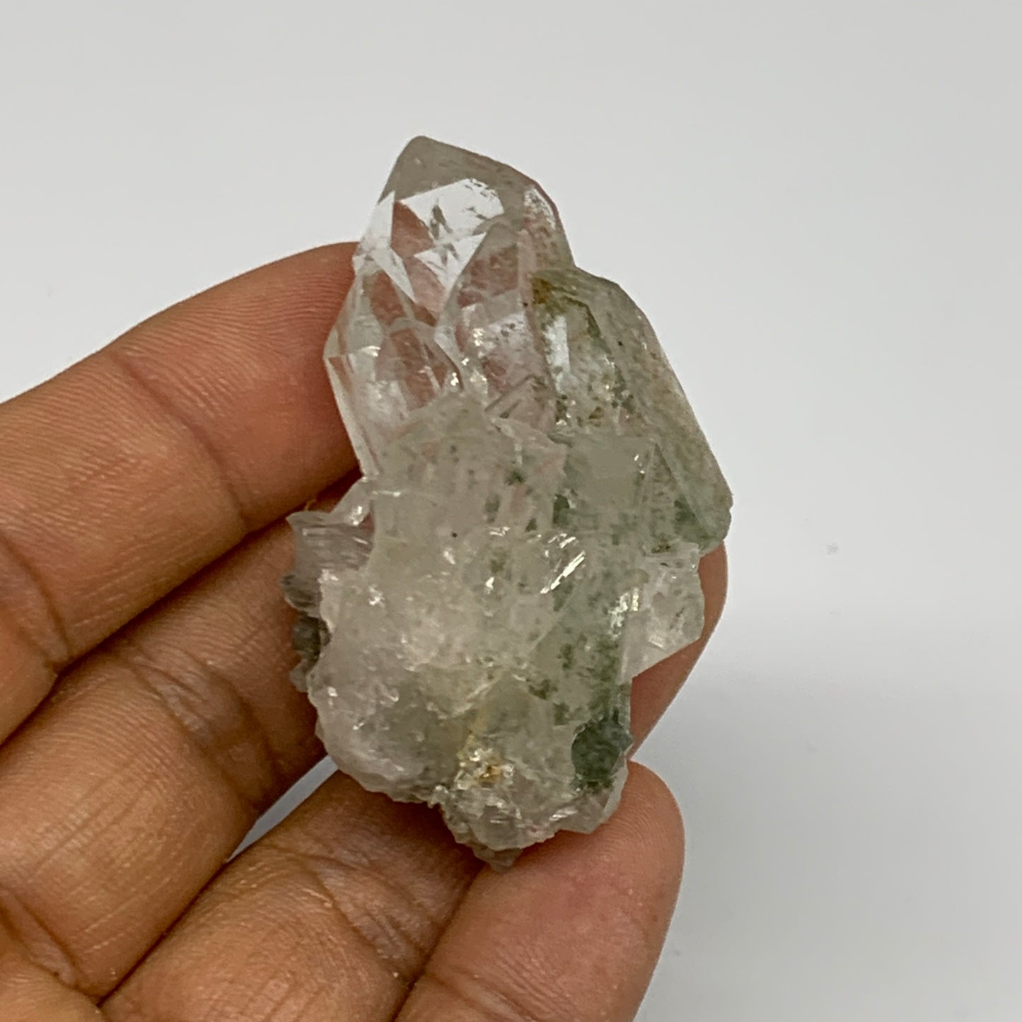 41.3, 2.1"x1.3"x1.3", Chlorine Quartz Crystal Mineral,Specimen Terminated,B27744