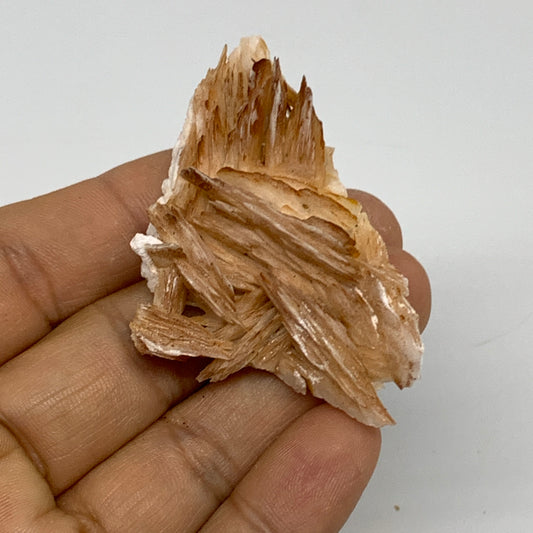 34.5g, 2.2"x1.4"x0.7", Natural Golden Barite Mineral Specimen @Morocco, B33575