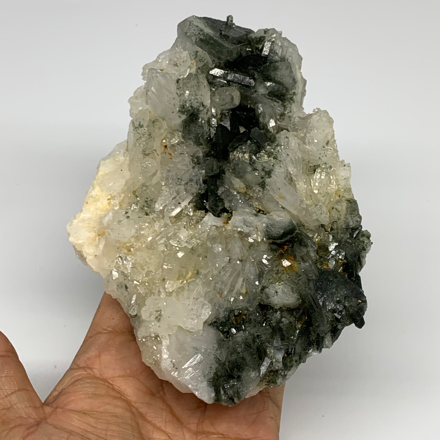 1.56 lbs, 5.7"x4"x2.1", Chlorine Quartz Crystal Mineral,Specimen Terminated, B27