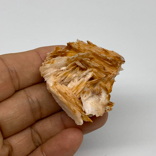 43g, 1.6"x1.7"x0.8", Natural Golden Barite Mineral Specimen @Morocco, B33583