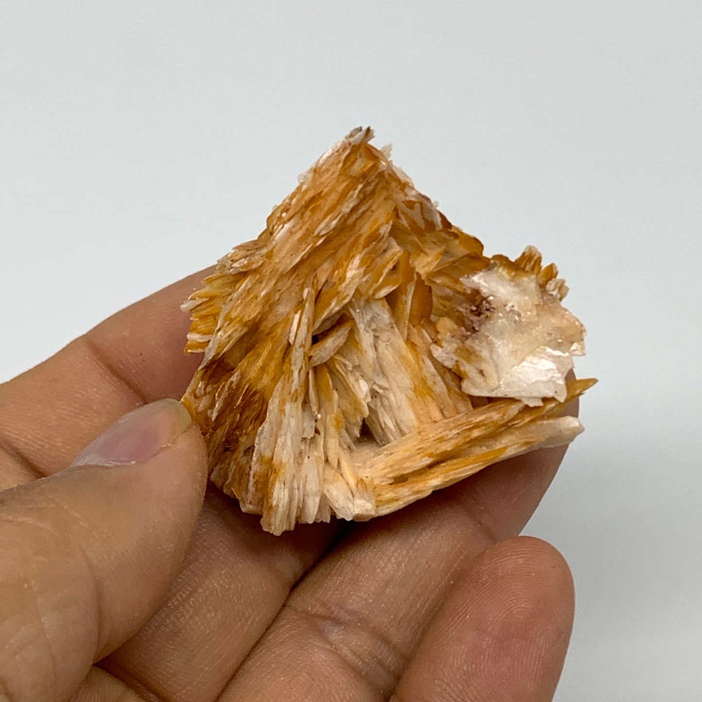 43g, 1.6"x1.7"x0.8", Natural Golden Barite Mineral Specimen @Morocco, B33583