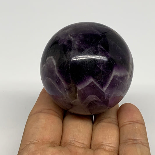 208.6g, 2.1"(53mm), Amethyst Sphere Crystal Polished Reiki @Brazil, B28557