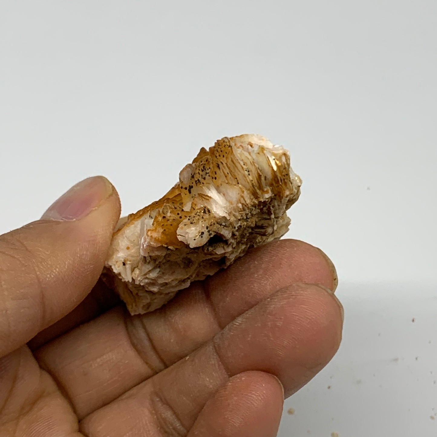 48.5g, 2"x1.5"x0.7", Natural Golden Barite Mineral Specimen @Morocco, B33589