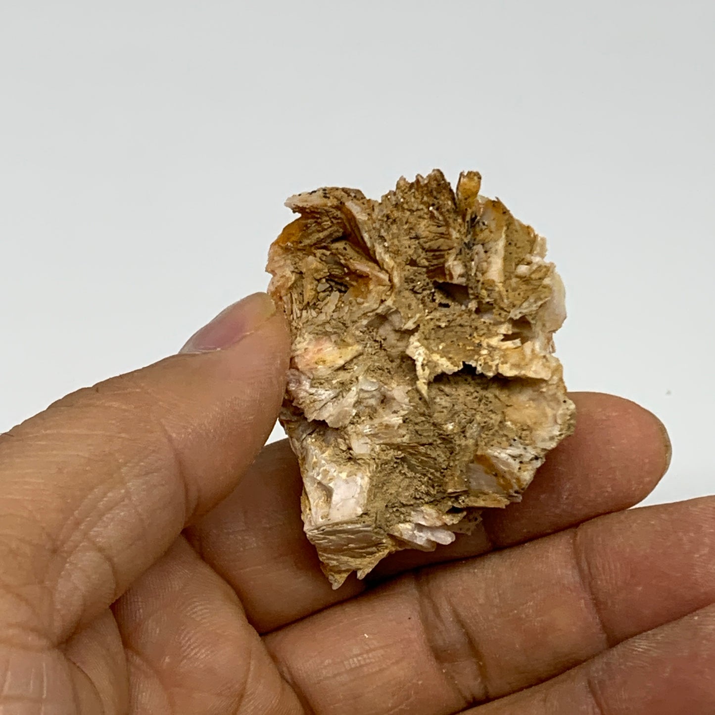 48.5g, 2"x1.5"x0.7", Natural Golden Barite Mineral Specimen @Morocco, B33589