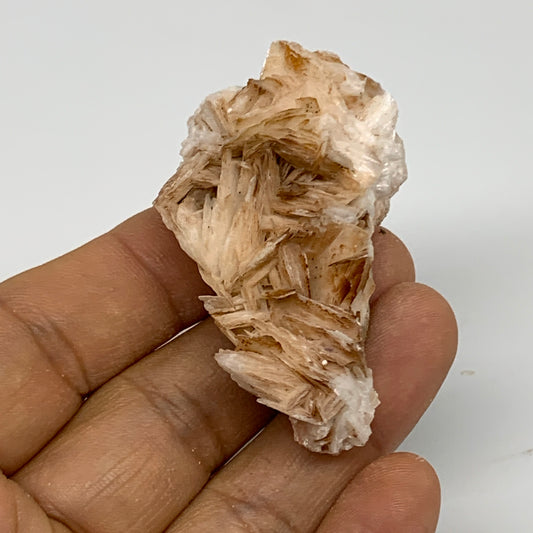 53.2g, 2.2"x1.2"x0.8", Natural Golden Barite Mineral Specimen @Morocco, B33592