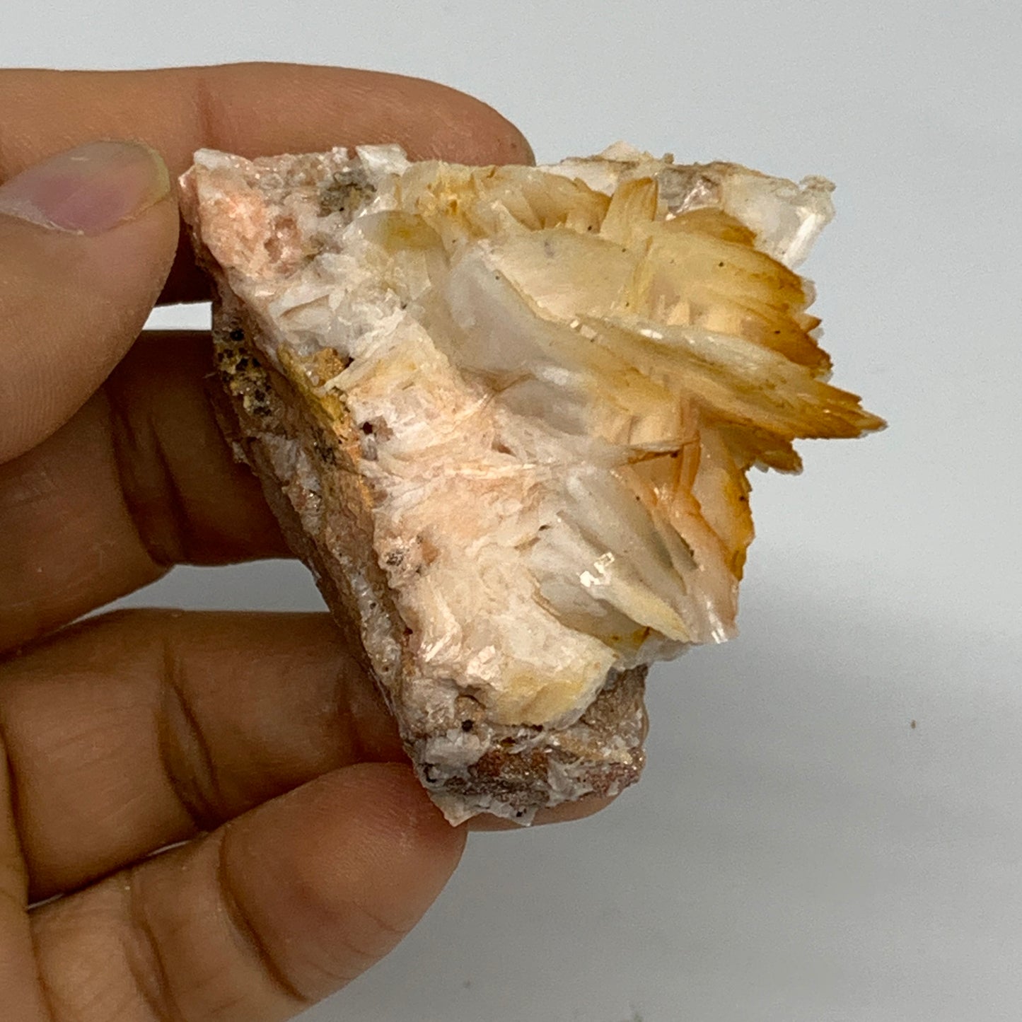 61.9g, 2.3"x1.9"x0.8", Natural Golden Barite Mineral Specimen @Morocco, B33596