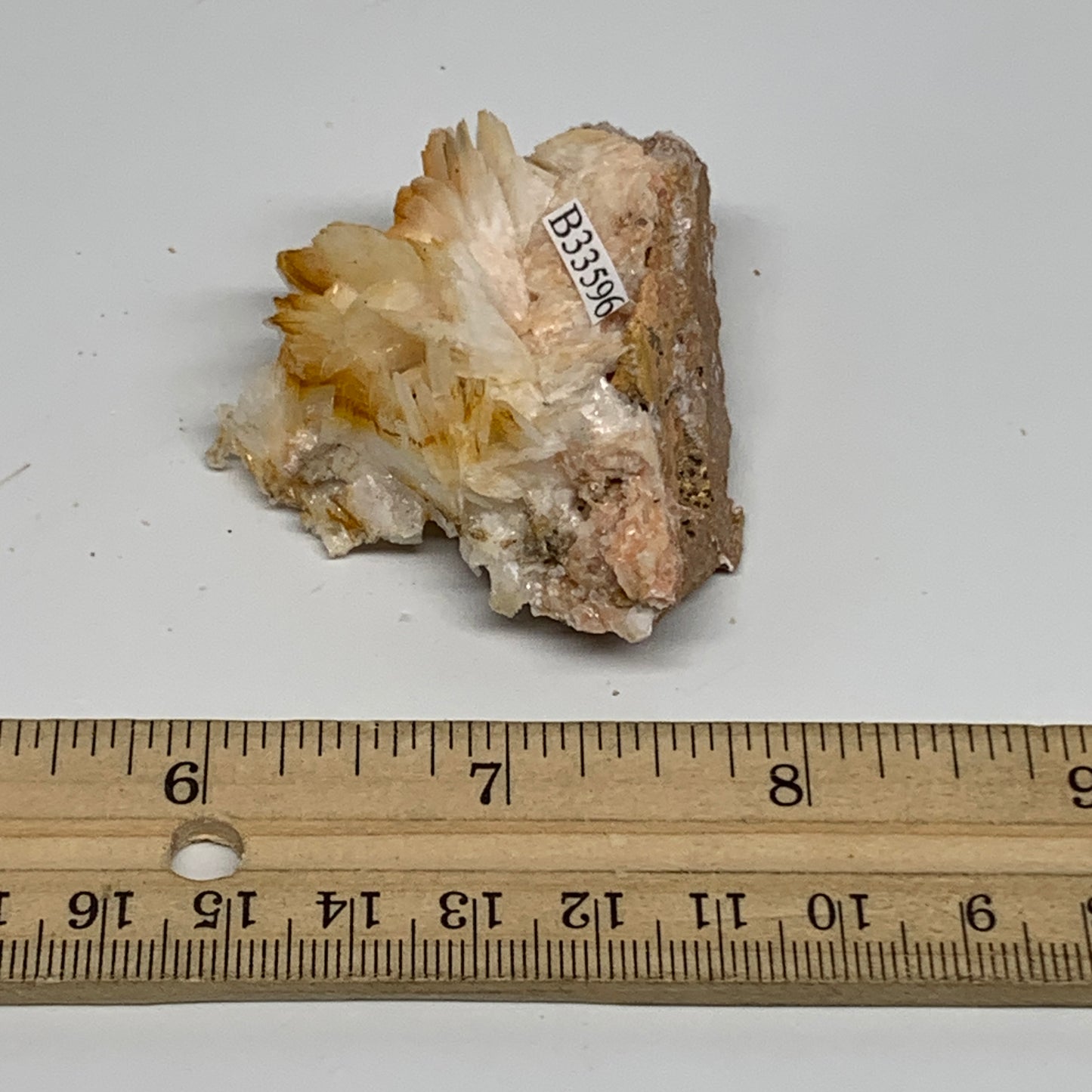 61.9g, 2.3"x1.9"x0.8", Natural Golden Barite Mineral Specimen @Morocco, B33596