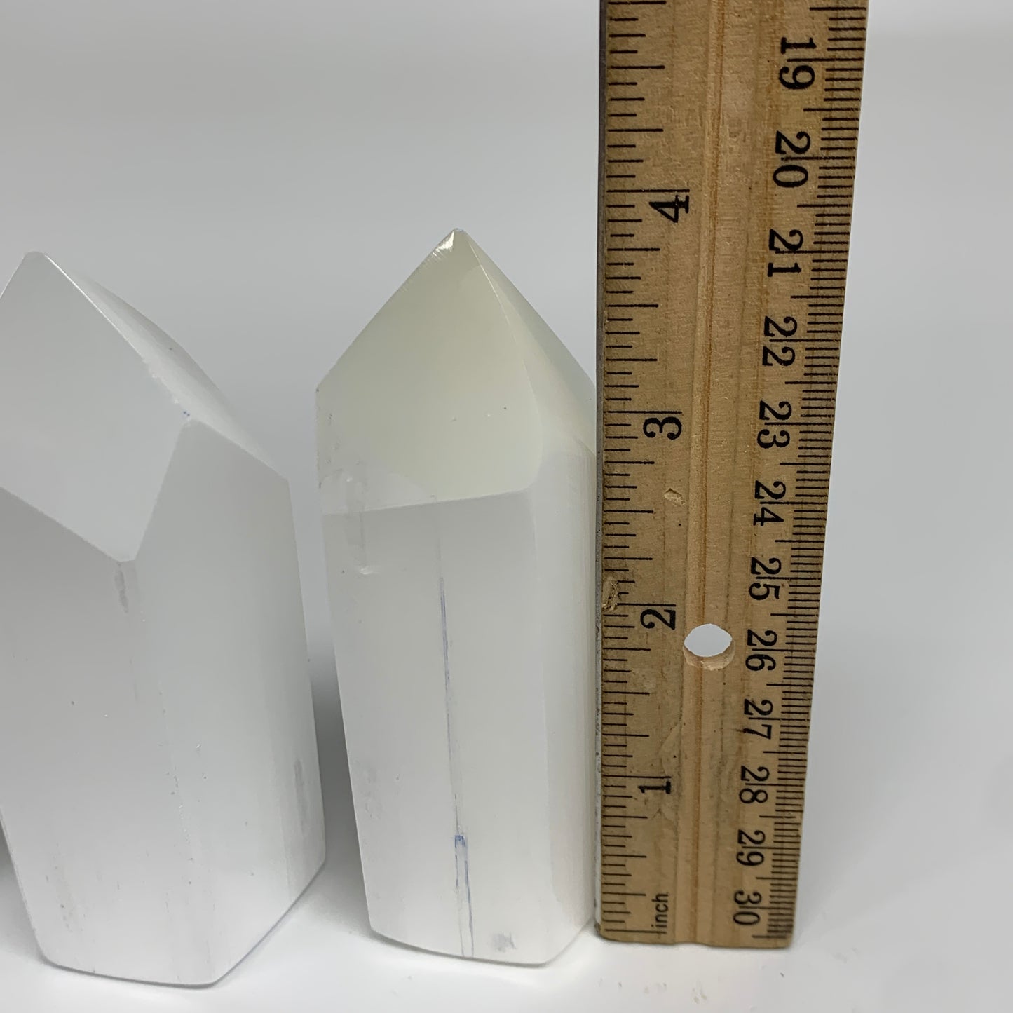 10pc, 3.9"-4", Selenite (Satin Spar) Crystal Crystal Tower Point Powerful, B3574