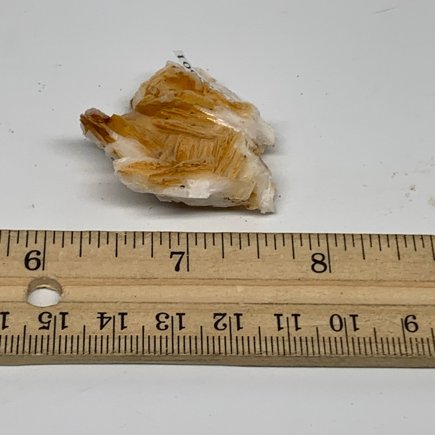 24.6g, 1.5"x1.6x0.5", Natural Golden Barite Mineral Specimen @Morocco, B33601