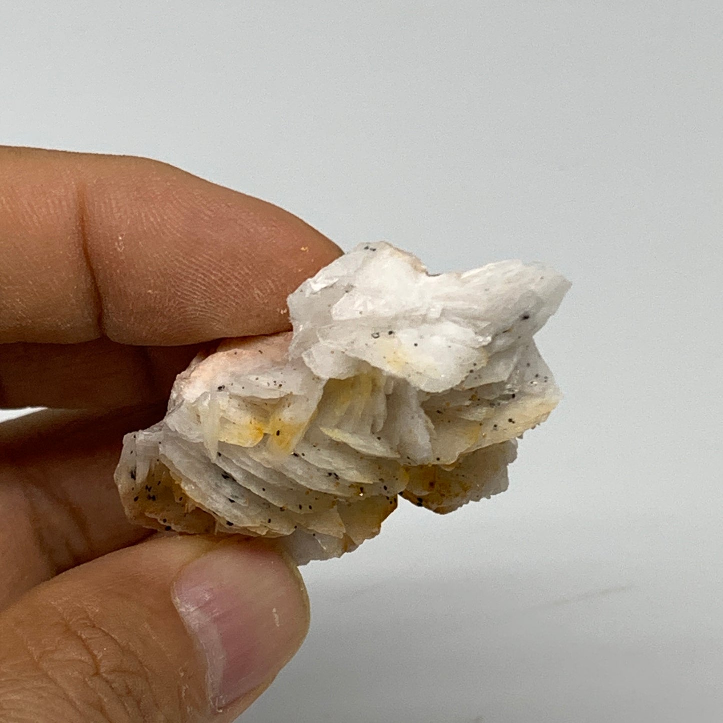 45.1g, 1.9"x1.7x0.6", Natural Golden Barite Mineral Specimen @Morocco, B33603