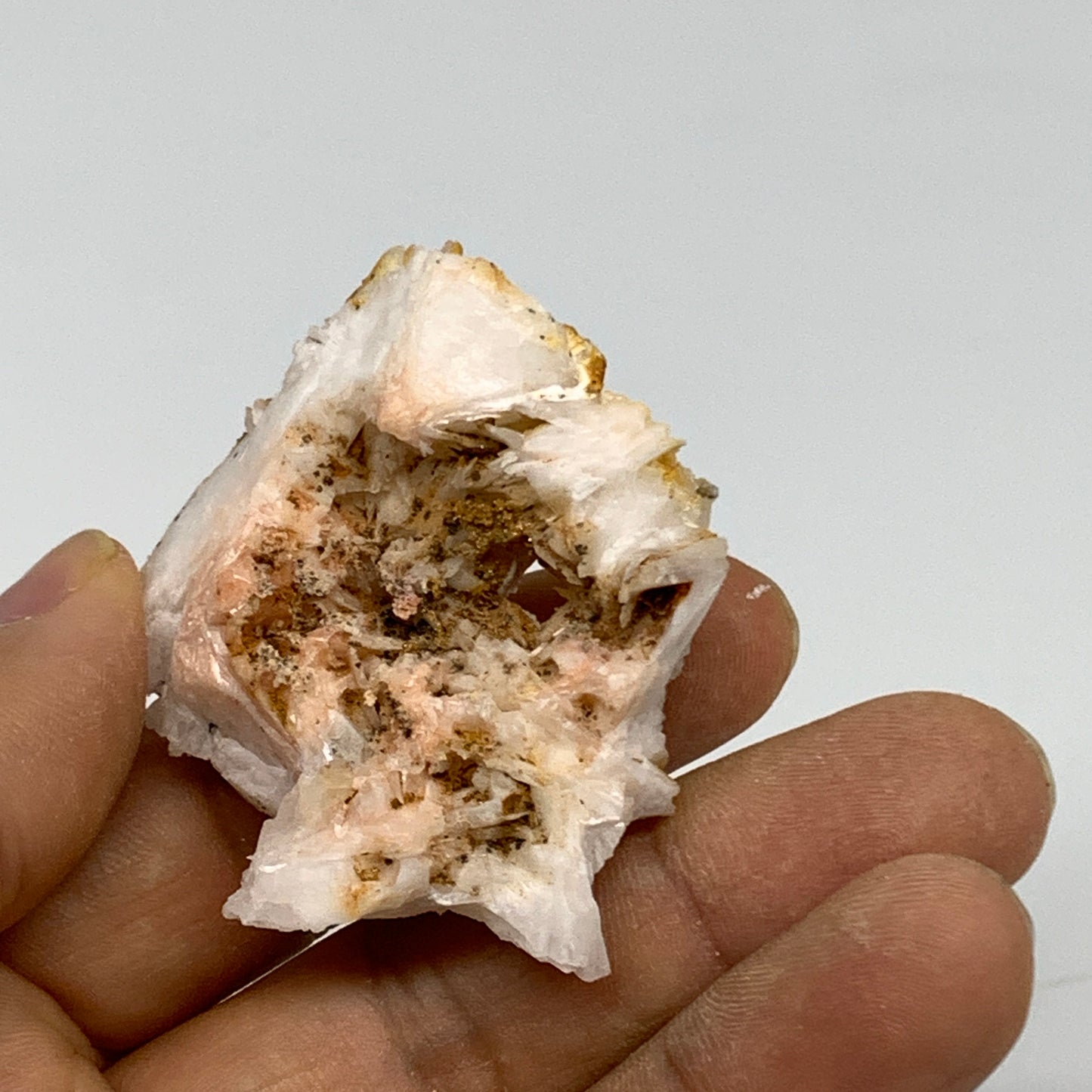 45.1g, 1.9"x1.7x0.6", Natural Golden Barite Mineral Specimen @Morocco, B33603