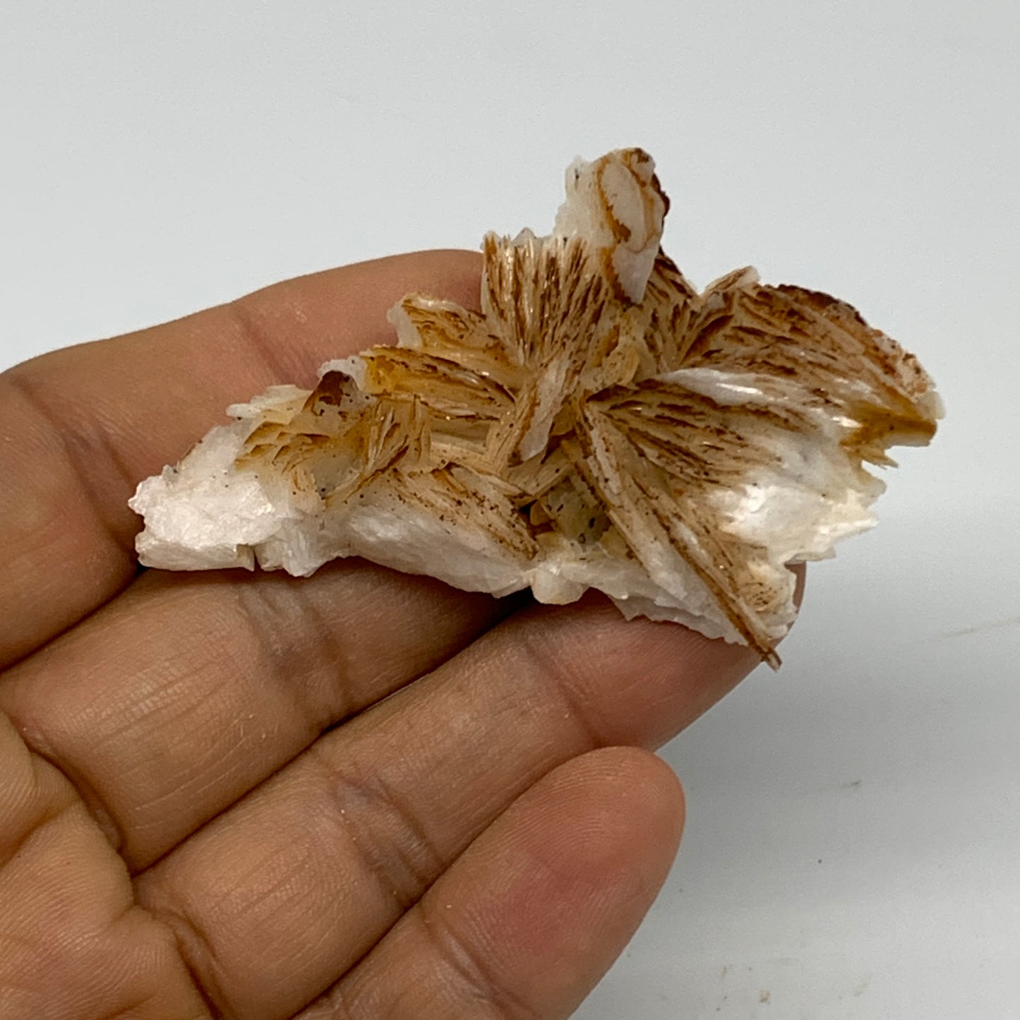 38g, 2.6"x1.4x0.6", Natural Golden Barite Mineral Specimen @Morocco, B33606