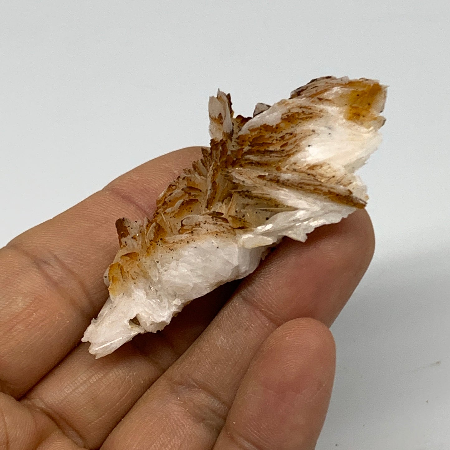 38g, 2.6"x1.4x0.6", Natural Golden Barite Mineral Specimen @Morocco, B33606