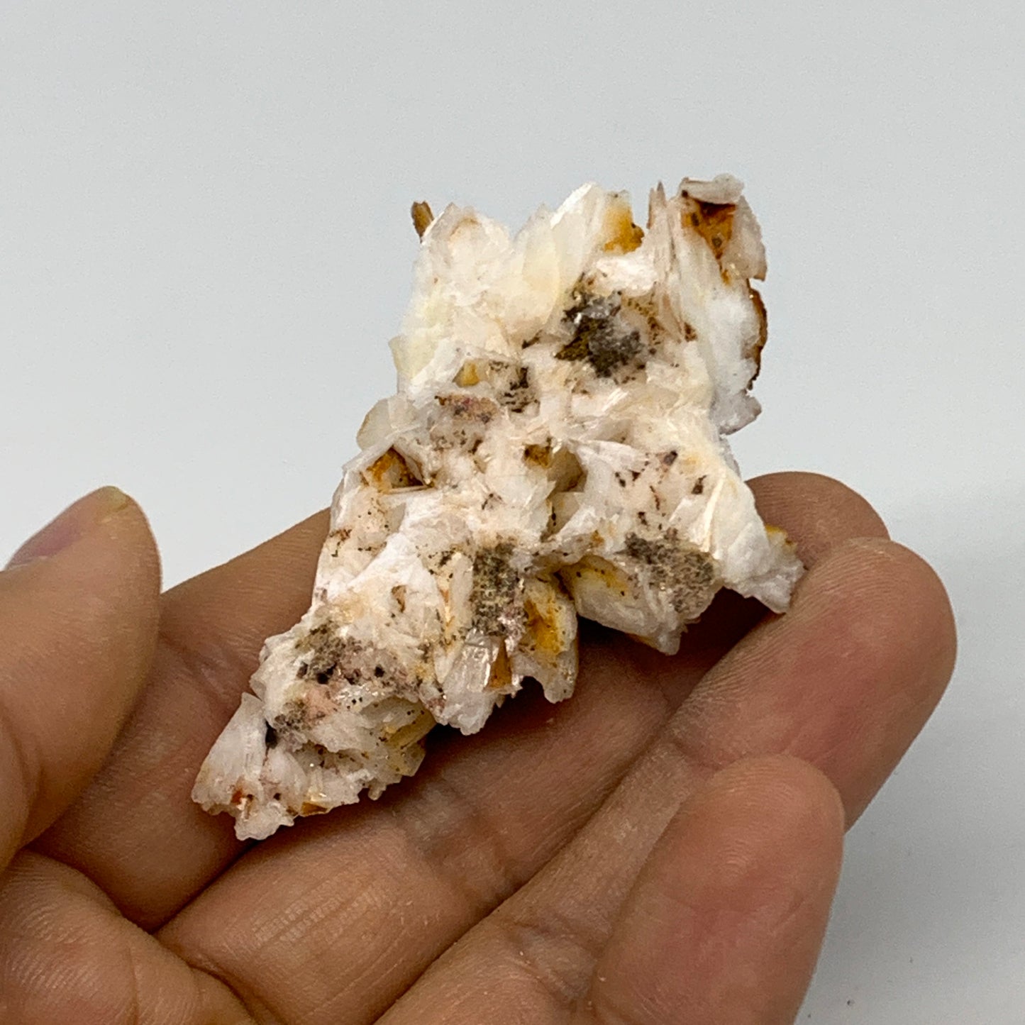 38g, 2.6"x1.4x0.6", Natural Golden Barite Mineral Specimen @Morocco, B33606