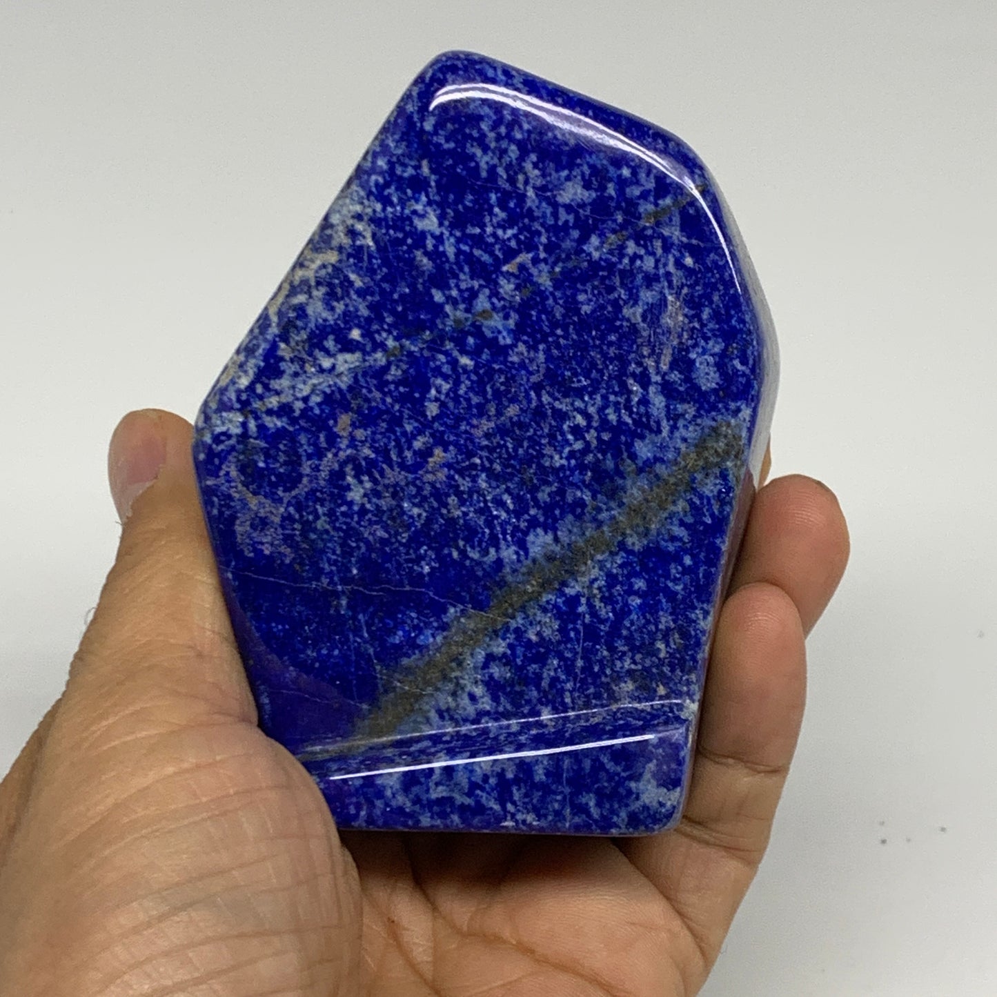 0.67 lbs, 3.5"x2.7"x1", Natural Freeform Lapis Lazuli from Afghanistan, B32934