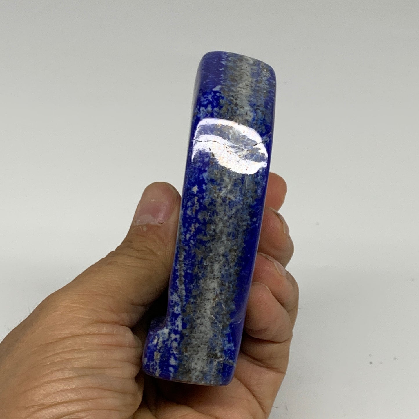 0.67 lbs, 3.5"x2.7"x1", Natural Freeform Lapis Lazuli from Afghanistan, B32934