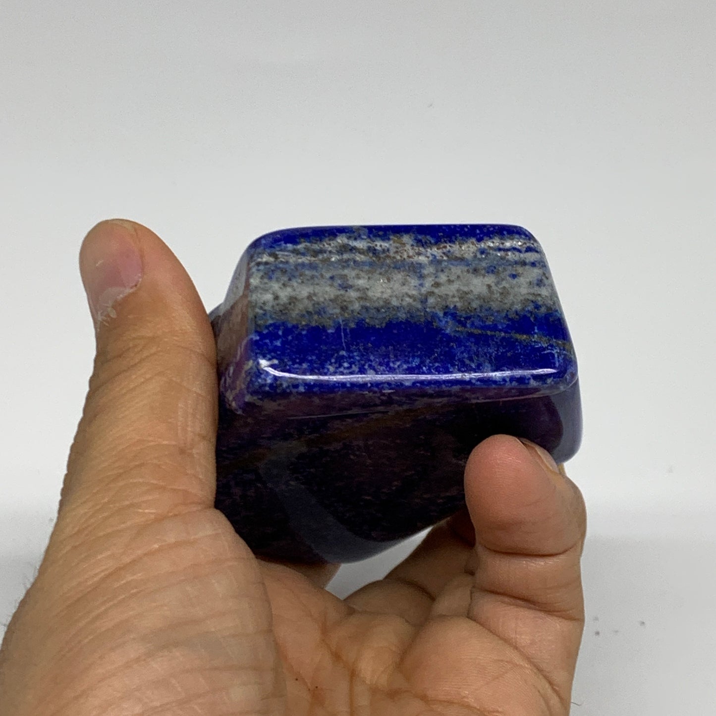 0.67 lbs, 3.5"x2.7"x1", Natural Freeform Lapis Lazuli from Afghanistan, B32934