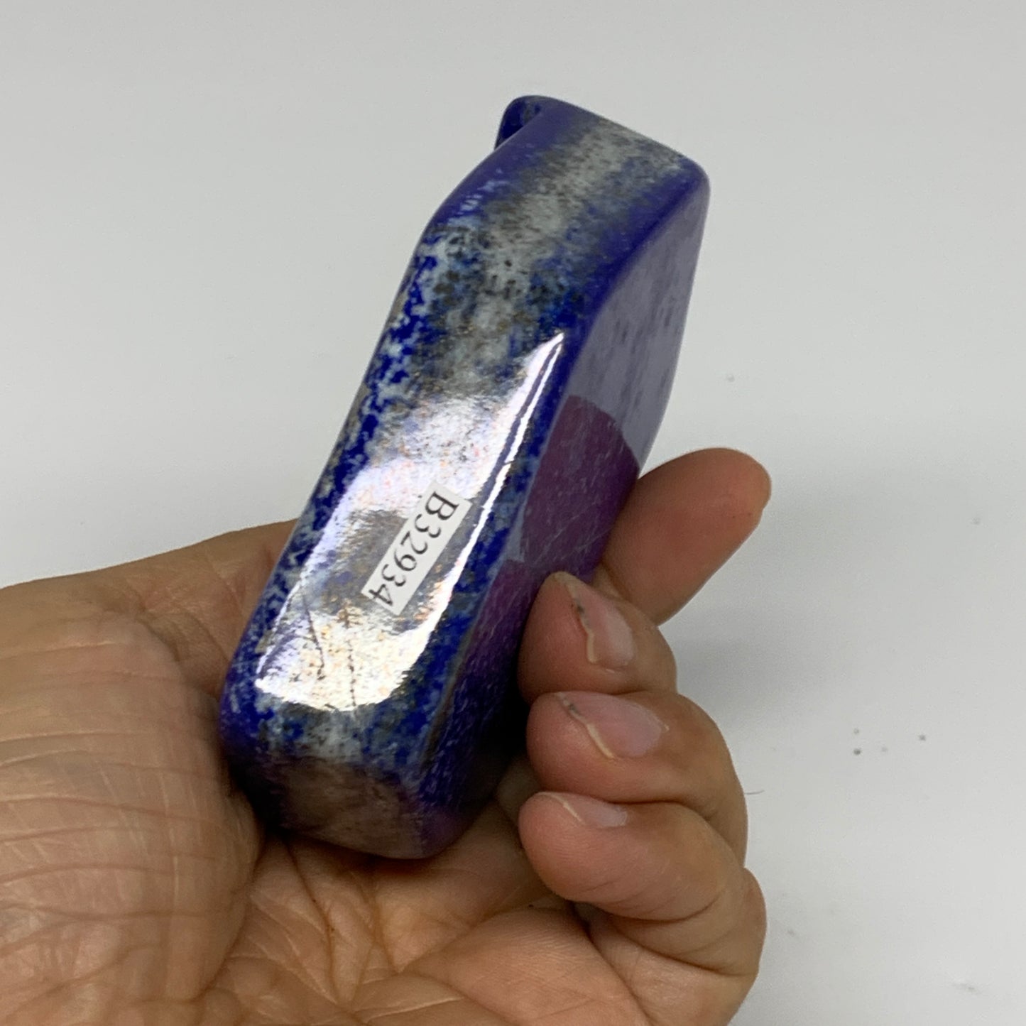 0.67 lbs, 3.5"x2.7"x1", Natural Freeform Lapis Lazuli from Afghanistan, B32934