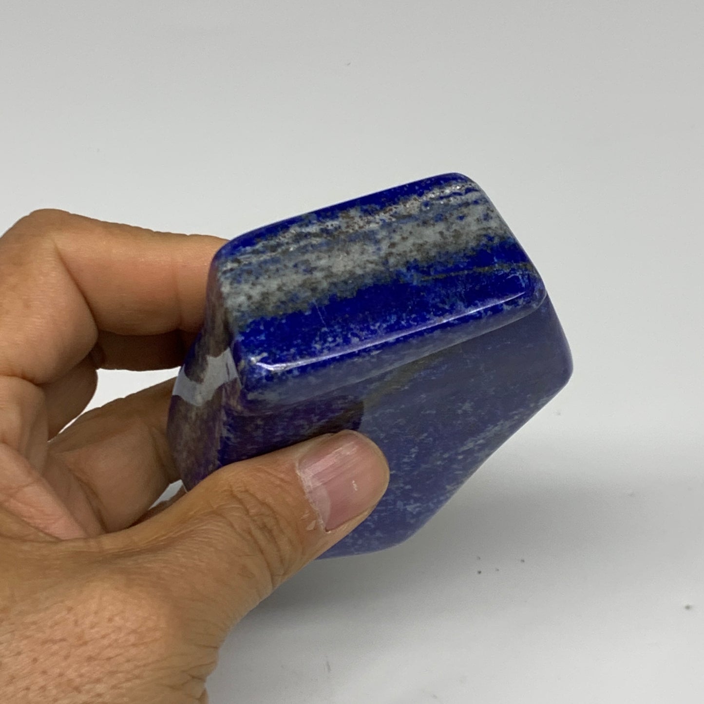 0.67 lbs, 3.5"x2.7"x1", Natural Freeform Lapis Lazuli from Afghanistan, B32934