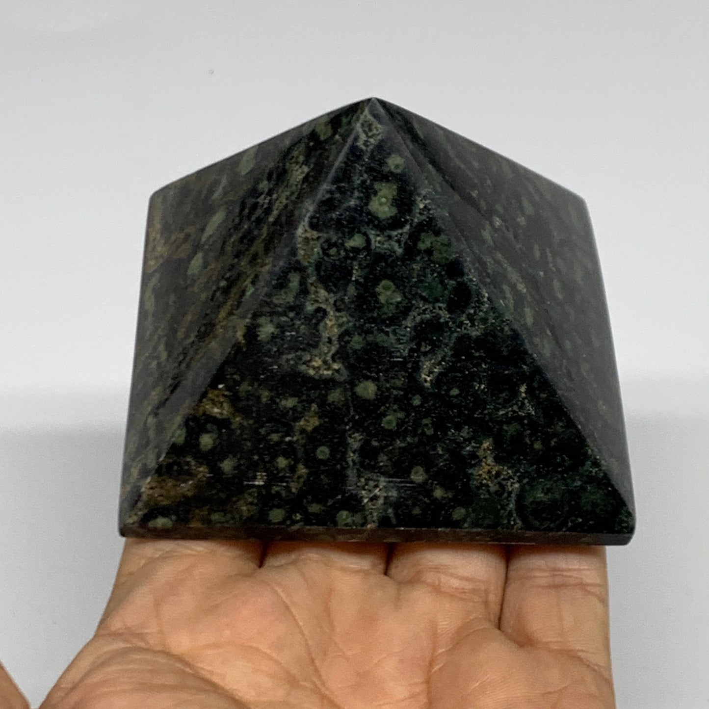 0.69 lbs, 2"x2.9"x3", Kambaba Jasper Pyramid Gemstone Polished, B31627