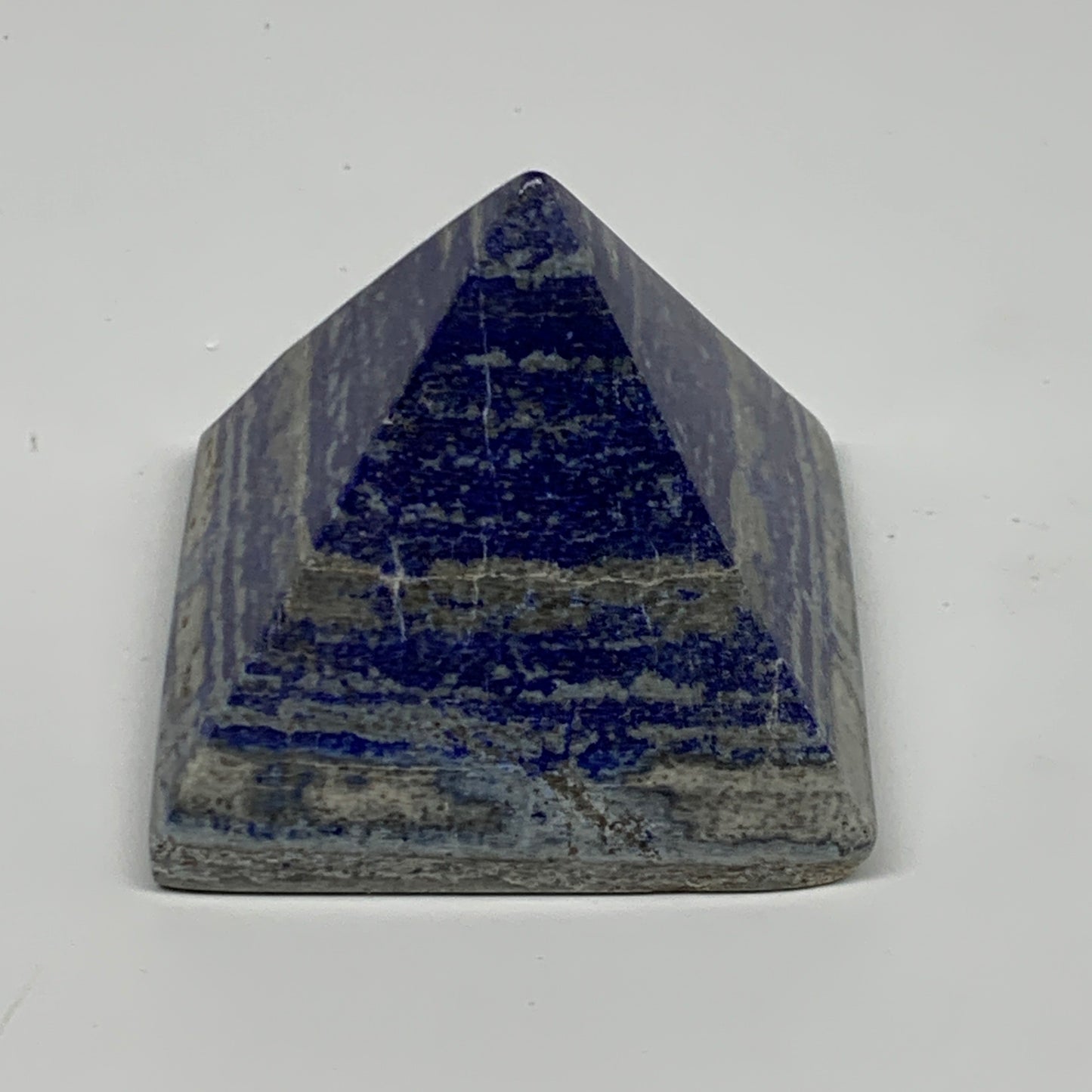 349.5g, 2.4"x2.6"x2.7", Lapis Lazuli Pyramid Crystal Gemstone @Afghanistan,B2779