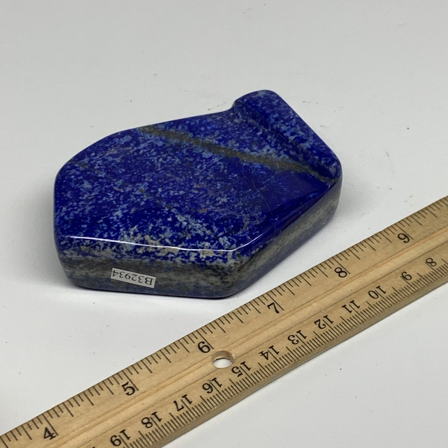 0.67 lbs, 3.5"x2.7"x1", Natural Freeform Lapis Lazuli from Afghanistan, B32934