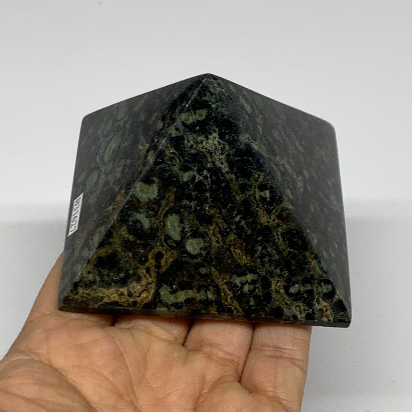 0.69 lbs, 2"x2.9"x3", Kambaba Jasper Pyramid Gemstone Polished, B31627