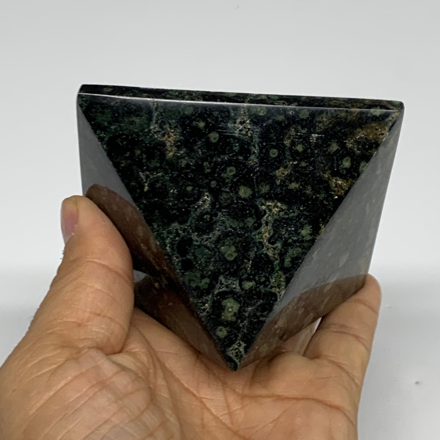 0.69 lbs, 2"x2.9"x3", Kambaba Jasper Pyramid Gemstone Polished, B31627