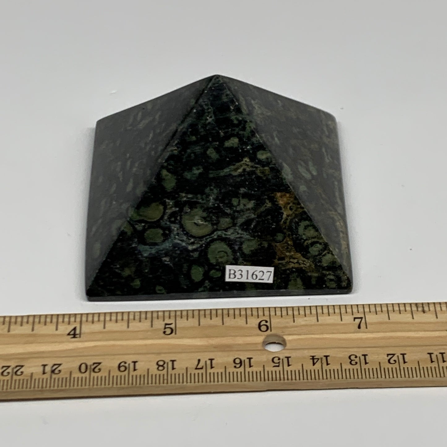 0.69 lbs, 2"x2.9"x3", Kambaba Jasper Pyramid Gemstone Polished, B31627