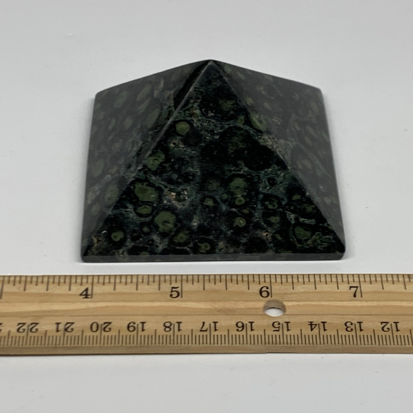 0.66 lbs, 1.8"x3"x3.1", Kambaba Jasper Pyramid Gemstone Polished, B31630