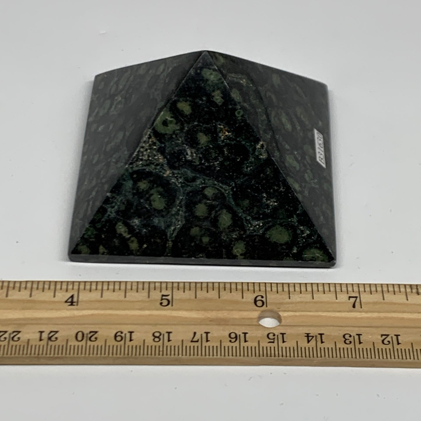 0.66 lbs, 1.8"x3"x3.1", Kambaba Jasper Pyramid Gemstone Polished, B31630