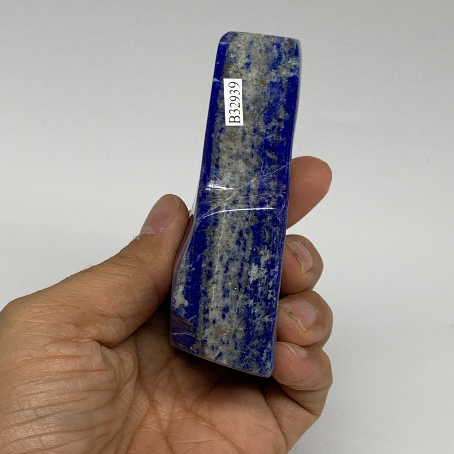 0.58 lbs, 3.6"x1.9"x1.1", Natural Freeform Lapis Lazuli from Afghanistan, B32939