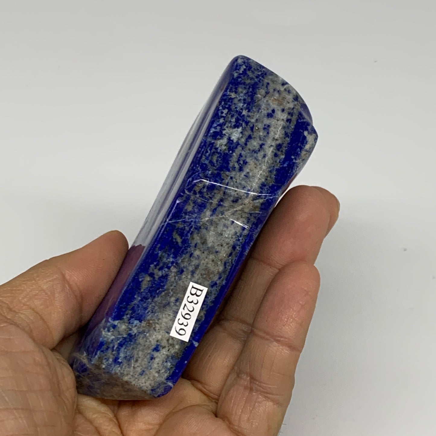 0.58 lbs, 3.6"x1.9"x1.1", Natural Freeform Lapis Lazuli from Afghanistan, B32939